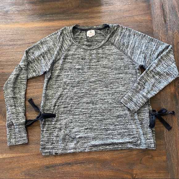 Sundry Side Tie Long Sleeve Pullover - Picture 7 of 7